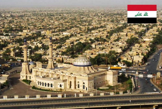 Cidade de Bagdá, capital da Iraque.