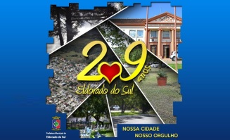 8 de Junho - Cartaz do aniversário da cidade em 2017 - Eldorado do Sul (RS) - 29 Anos.