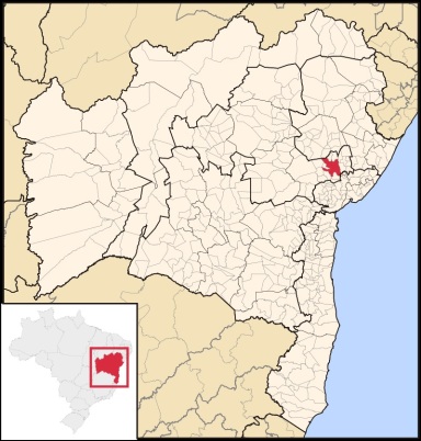 18 de Setembro – Mapa de localização — Feira de Santana (BA) — 184 Anos em 2017.