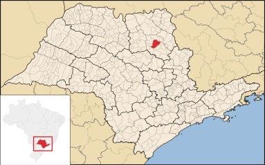 19 de Junho - Localização da cidade, mapa do Estado de São Paulo — Ribeirão Preto (SP) — 161 Anos.
