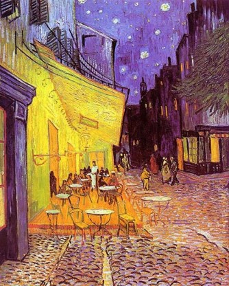 17 de Março - Terraço do Café em Arles à Noite, 1888 - Vincent van Gogh.