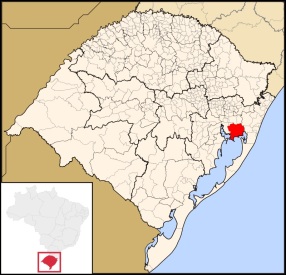 14 de Setembro – Mapa de localização — Viamão (RS) — 276 Anos em 2017.
