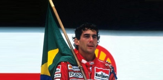 21 de Março - Ayrton Senna, bandeira do Brasil