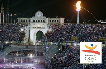 25 de Julho - 1992 – Abertura dos Jogos Olímpicos de Verão de 1992 em Barcelona.