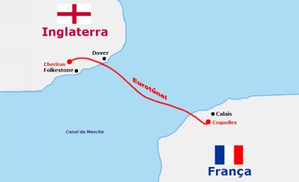 6 de maio - 1994 - Inauguração do Eurotúnel no Canal da Mancha.