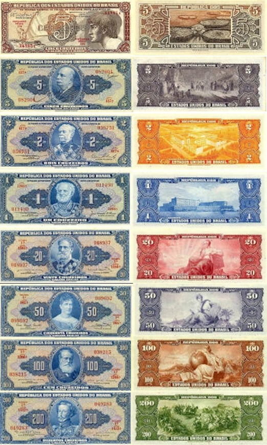 5 de Outubro - 1942 — Substituição do réis pelo cruzeiro como padrão monetário do Brasil.