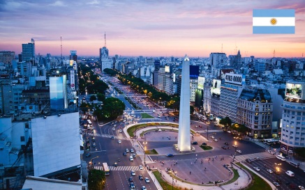 Cidade de Buenos Aires, capital da Argentina.