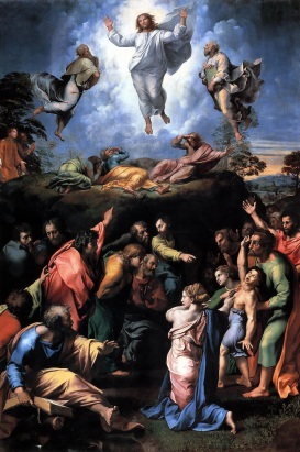6 de Abril - 1483 — Rafael, pintor e arquiteto italiano. - Transfiguração, 1518-1520, Museus Vaticanos