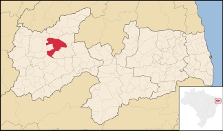 21 de Julho - Mapa de localização — Pombal (PB) — 155 Anos em 2017.