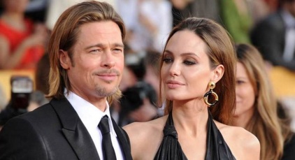 4 de Junho - Angelina Jolie com Brad Pitt.