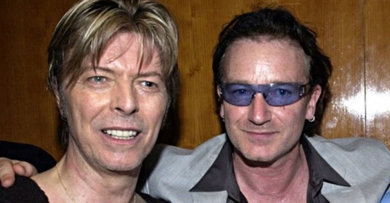 10 de Maio - 1960 - Bono, com David Bowie.
