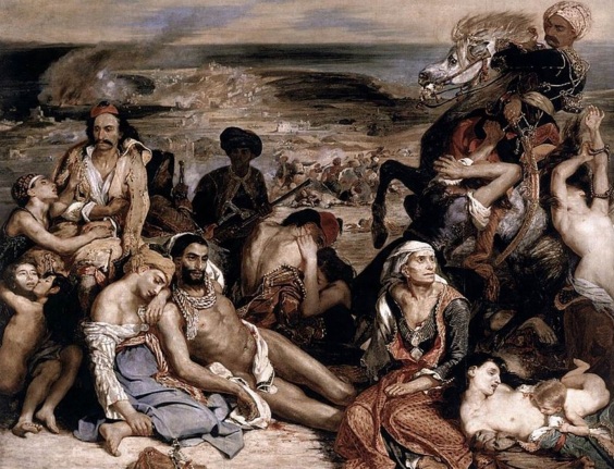 31 de Março - 1822 - O massacre de Quíos por Eugène Delacroix
