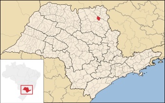 9 de Setembro – Mapa de localização — Nuporanga (SP) — 156 Anos em 2017.
