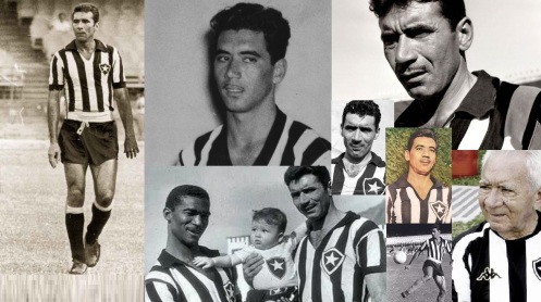 16 de Maio - 1925 – Nilton Santos, futebolista brasileiro (m. 2013) - fotomontagem, no Botafogo.