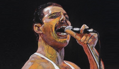 5 de Setembro – Freddie Mercury - 1946 – 71 Anos em 2017 - Acontecimentos do Dia - Foto 21 - pintura, painting.