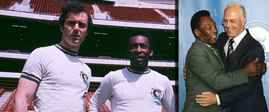 11 de Setembro – Franz Beckenbauer - 1945 – 72 Anos em 2017 - Acontecimentos do Dia - Foto 19 - Franz Beckenbauer e Pelé, no Cosmos.