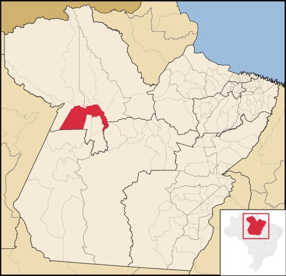 22 de Junho - Mapa de localização — Santarém (PA) — 356 Anos.