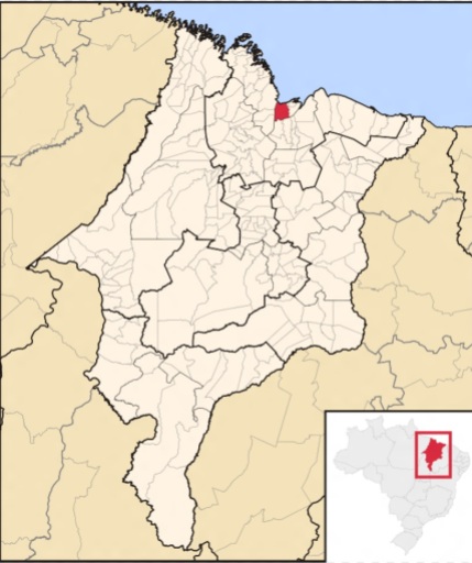 8 de Setembro – Mapa de localização — São Luís (MA) — 405 Anos em 2017.