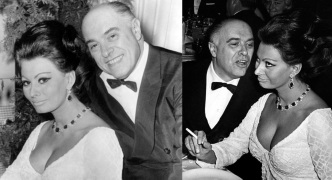 20 de Setembro – Sophia Loren - 1934 – 83 Anos em 2017 - Acontecimentos do Dia - Foto 21 - Sophia Loren com o marido, Carlo Ponti.