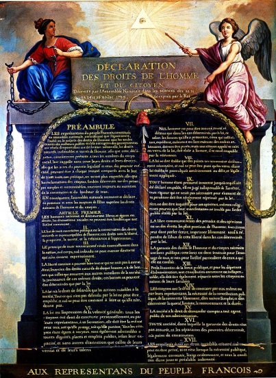 26 de Agosto — 1789 — Revolução Francesa - é votada a Declaração dos Direitos do Homem e do Cidadão.