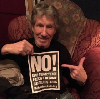 6 de Setembro – Roger Waters - 1943 – 74 Anos em 2017 - Acontecimentos do Dia - Foto 20 - Campanha contra Donald Trump e o fascismo que ele representa.
