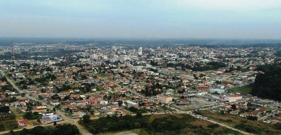 12 de Setembro – Foto aérea da cidade — Canoinhas (SC) — 106 Anos em 2017.