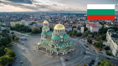 Cidade de Sófia, capital da Bulgária.