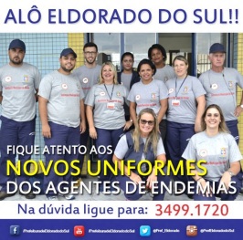 8 de Junho - Apresentação do novo uniformew dos agentes de endemias - Eldorado do Sul (RS) - 29 Anos.