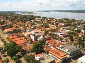 30 de Maio - O Rio Araguaia e a vista aérea da cidade - Conceição do Araguaia (PA) - 120 Anos
