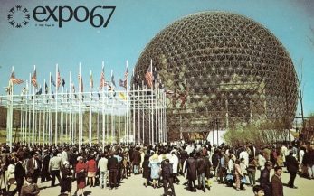 27 de Abril - 1967 — Inauguração oficial da Expo 67 em Montreal, Quebec, Canadá com uma grande cerimônia de abertura transmitida para todo o mundo. É aberta para o público no dia