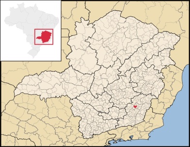 30 de Setembro – Mapa de localização — Viçosa (MG) — 146 Anos em 2017.