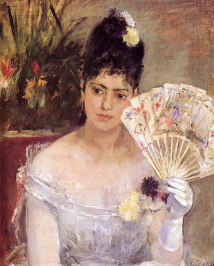 Berthe Morisot, Jeune fille au bal, óleo sobre tela, 1875