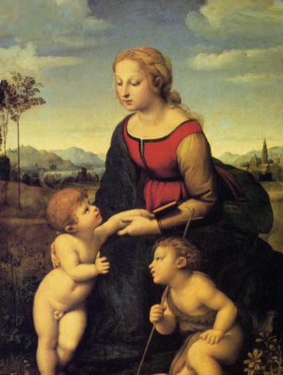 6 de Abril - Rafael, mestre da pintura e da arquitetura da escola de Florença, 5, A Bela Jardineira, de 1508